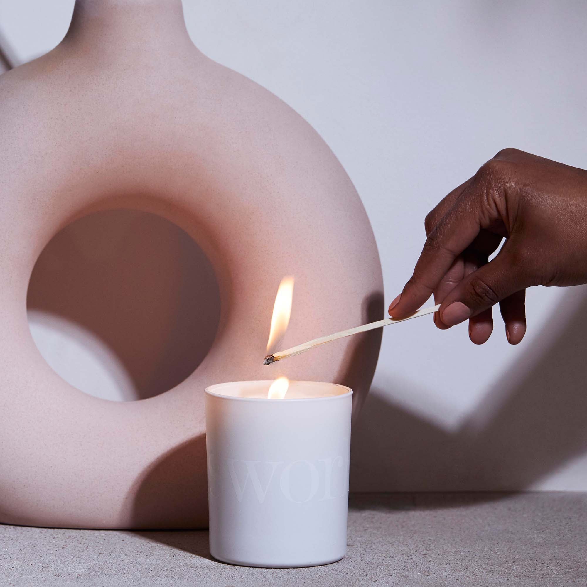vetivert & cedar wood candle