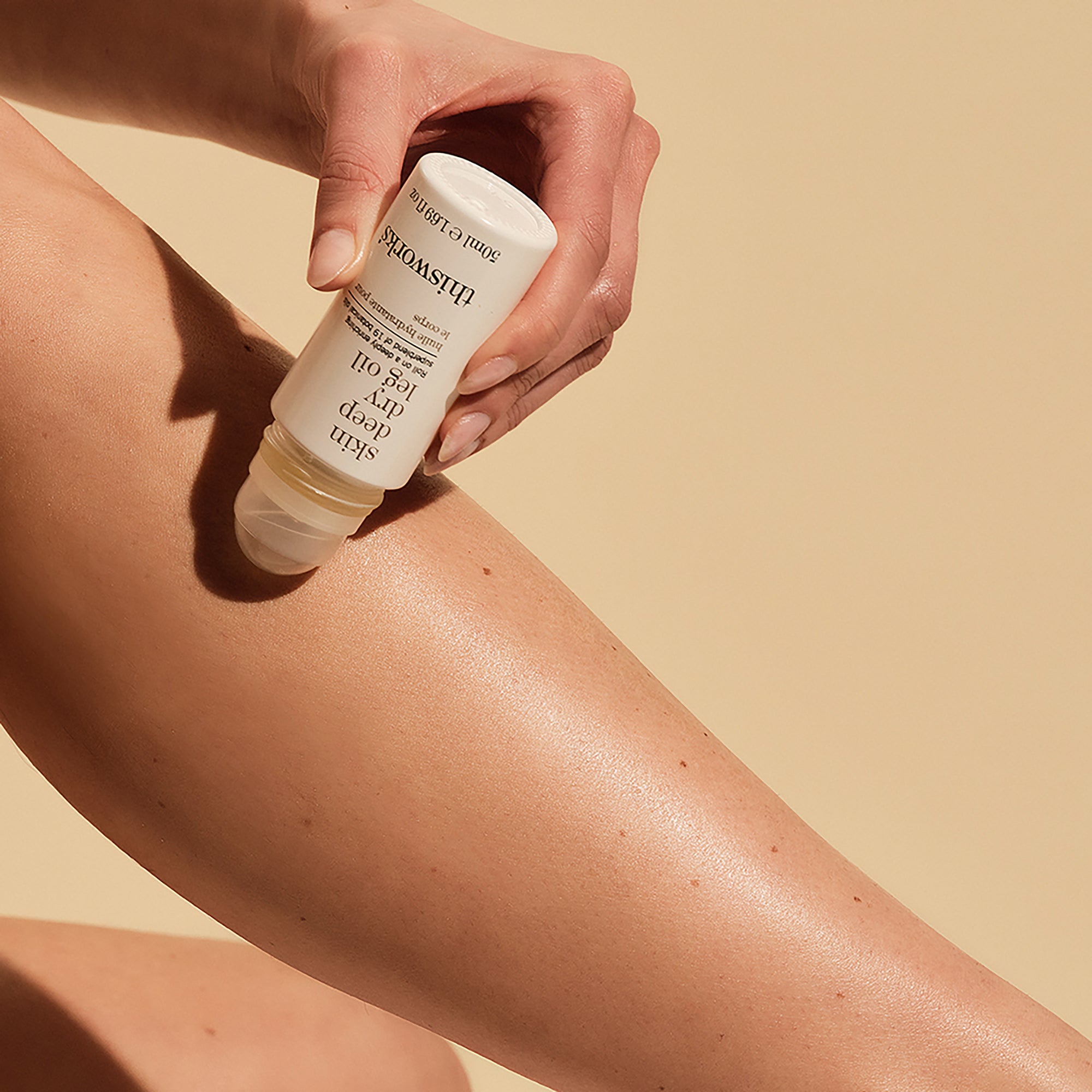 skin deep dry leg oil roll-on