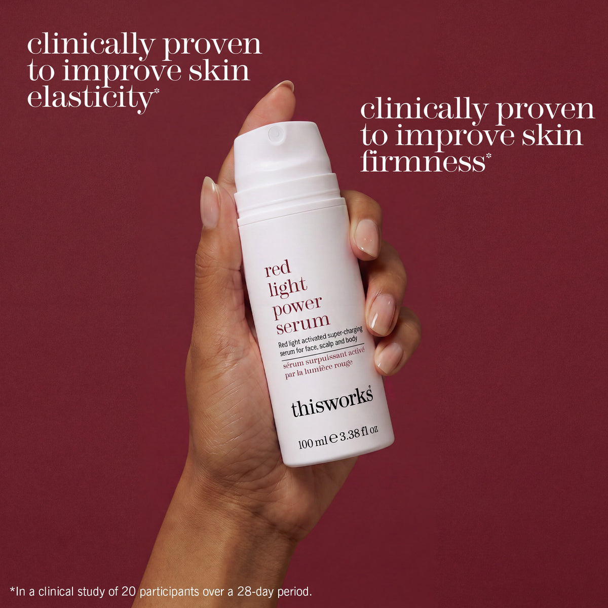 red light power serum